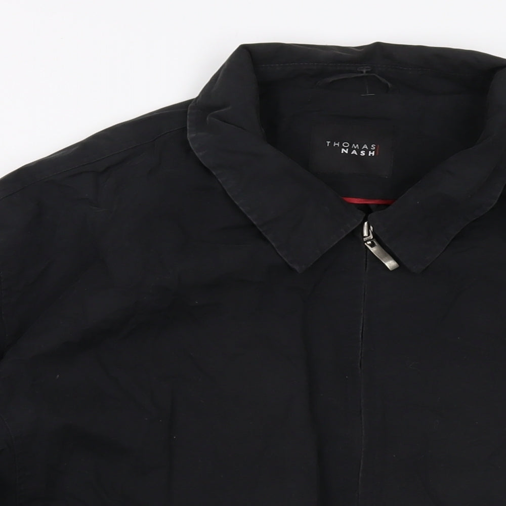 Thomas Nash Mens Black Jacket Size 2XL Zip