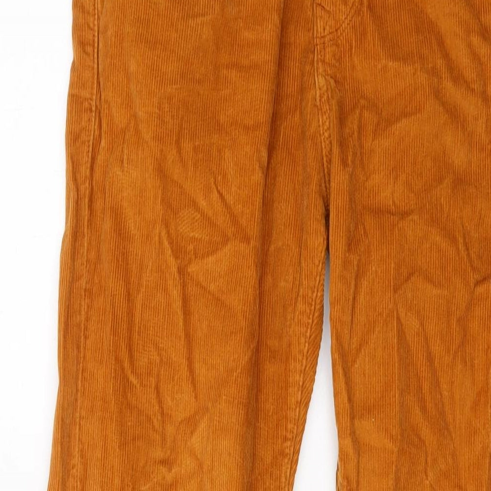 Jack Wills Mens Brown Cotton Trousers Size 30 in L32 in Regular Button
