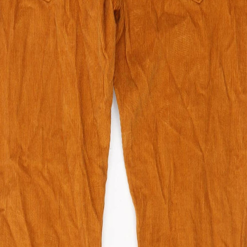 Jack Wills Mens Brown Cotton Trousers Size 30 in L32 in Regular Button