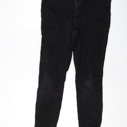 Asoos Womens Black Cotton Skinny Jeans Size 18 L25 in Regular Button