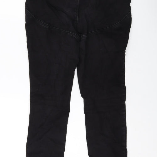 Asoos Womens Black Cotton Skinny Jeans Size 18 L25 in Regular Button