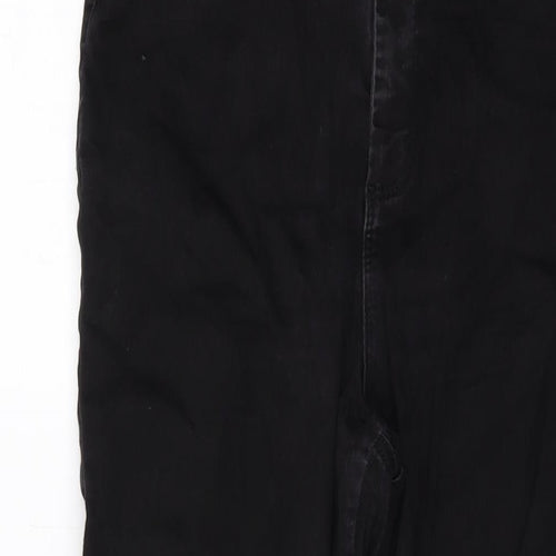 Asoos Womens Black Cotton Skinny Jeans Size 18 L25 in Regular Button
