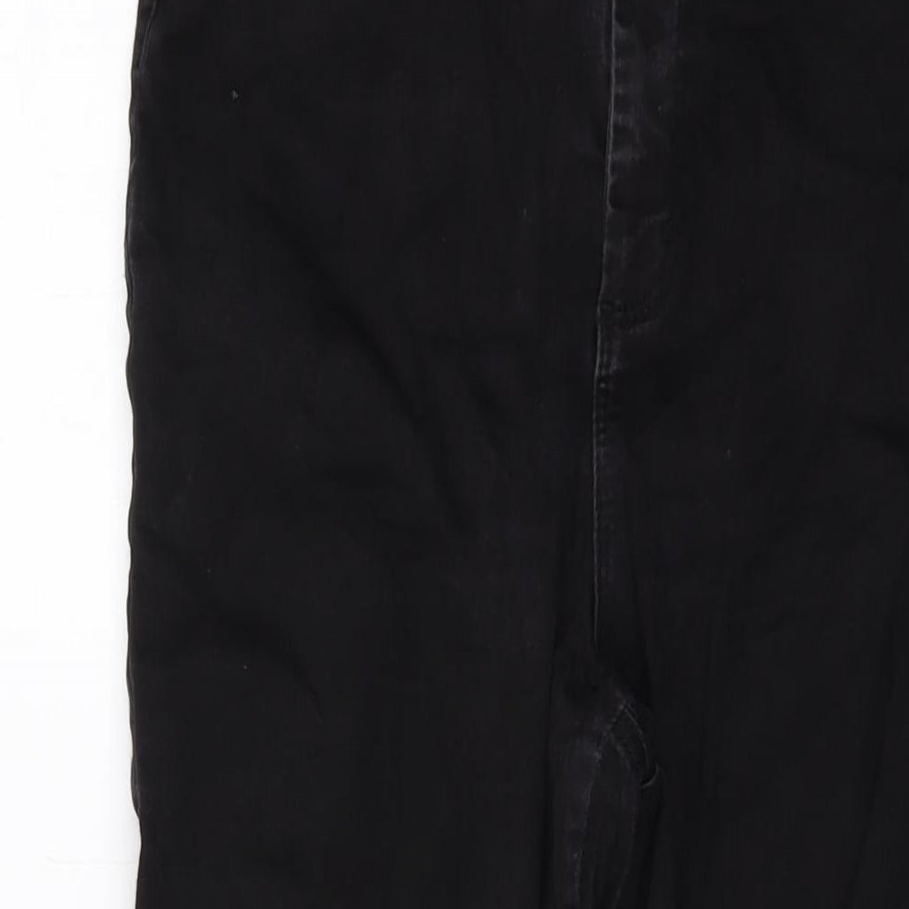 Asoos Womens Black Cotton Skinny Jeans Size 18 L25 in Regular Button