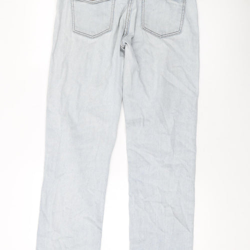 Gap Womens Blue Cotton Straight Jeans Size 28 in L34 in Regular Button
