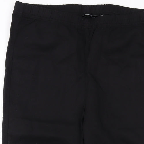 Capsule Womens Black Cotton Bermuda Shorts Size 16 L16 in Regular Pull On