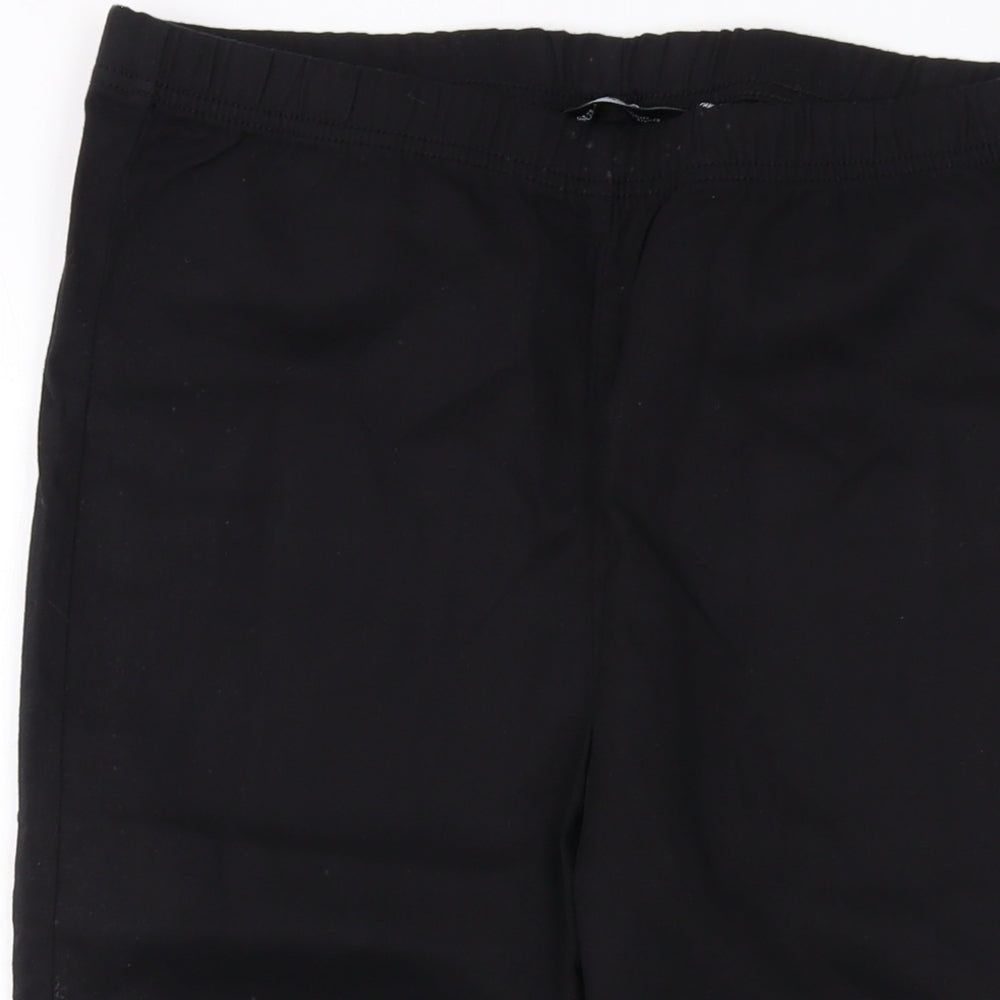 Capsule Womens Black Cotton Bermuda Shorts Size 16 L16 in Regular Pull On