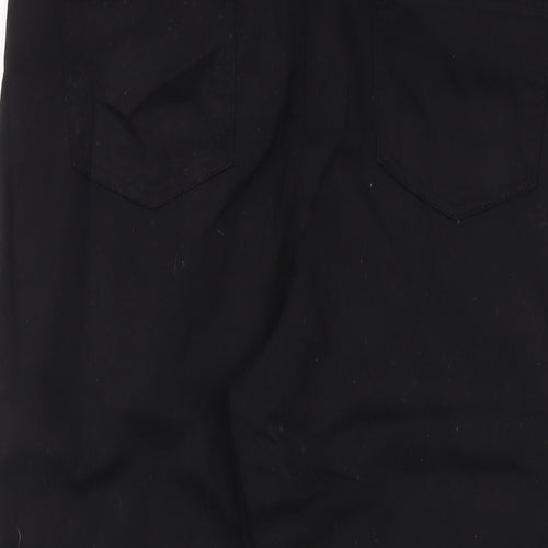 Capsule Womens Black Cotton Bermuda Shorts Size 16 L16 in Regular Pull On