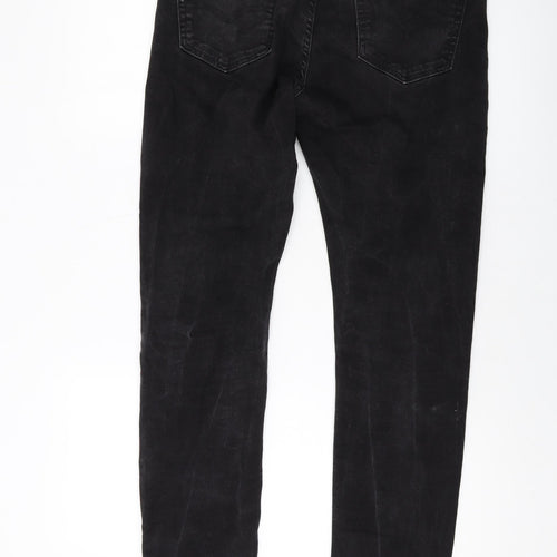 Levi's Mens Grey Cotton Skinny Jeans Size 33 in L34 in Regular Button