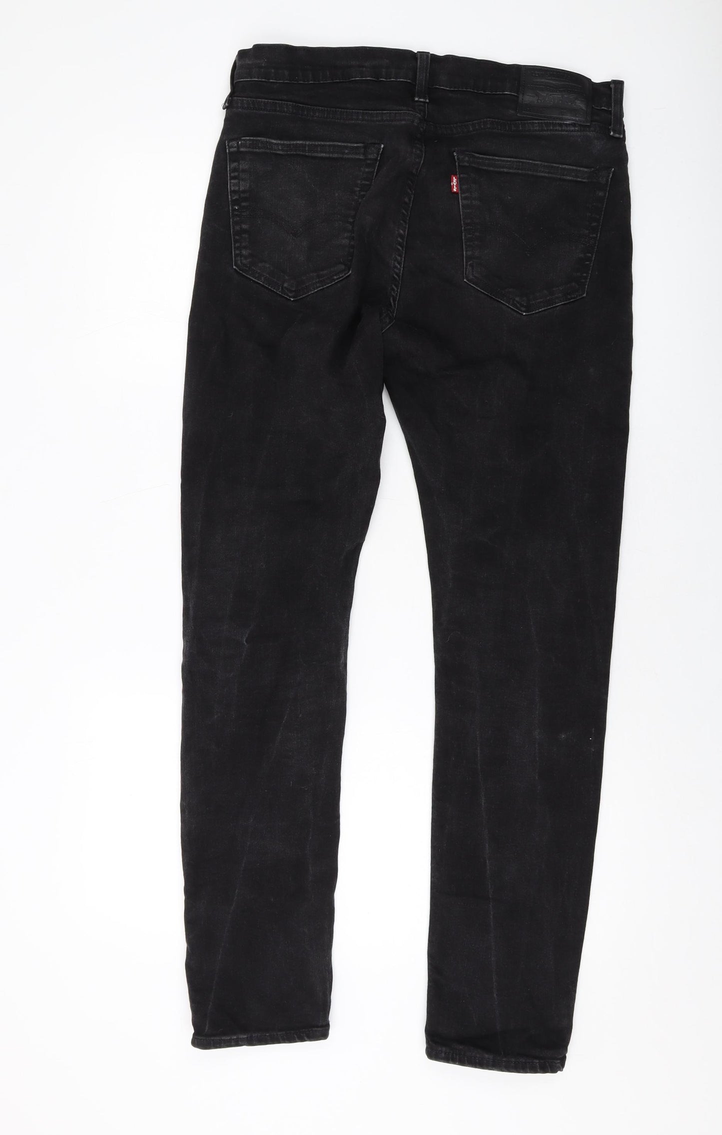 Levi's Mens Grey Cotton Skinny Jeans Size 33 in L34 in Regular Button