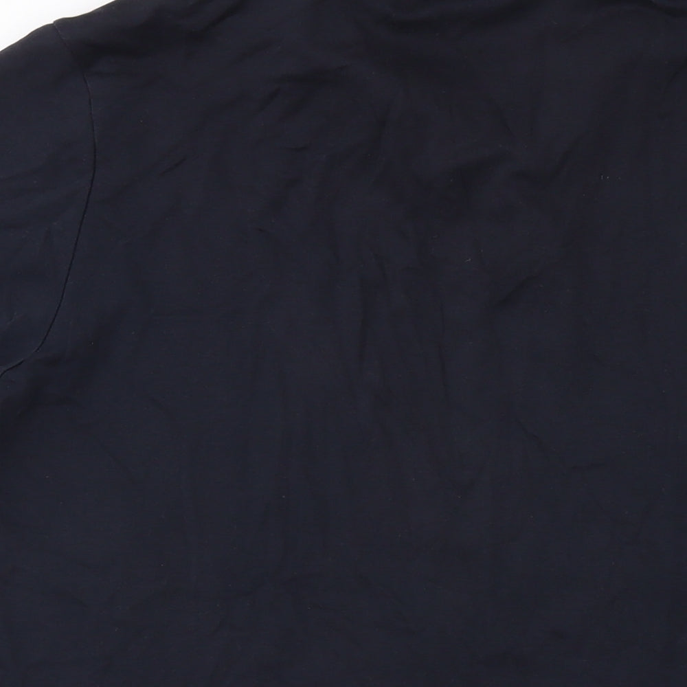 Boss Mens Blue Cotton Polo Size 3XL Collared Button