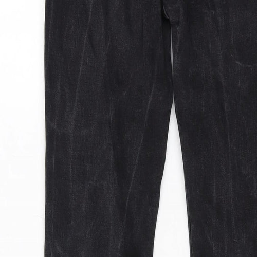 Status Womens Grey Cotton Skinny Jeans Size S L28 in Regular Button