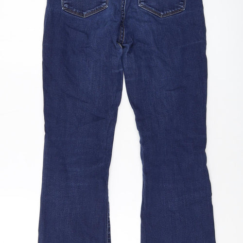 Levi's Womens Blue Cotton Bootcut Jeans Size 28 in L29 in Regular Button
