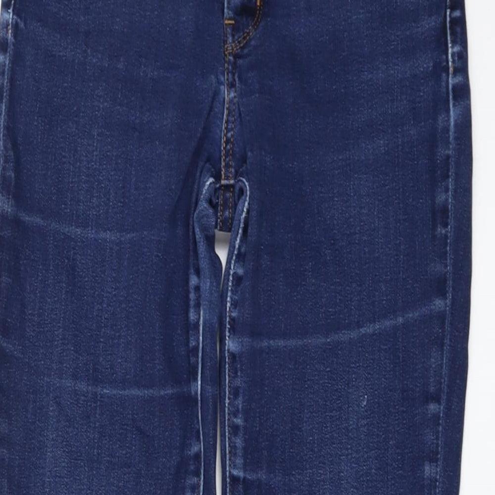 Levi's Womens Blue Cotton Bootcut Jeans Size 28 in L29 in Regular Button