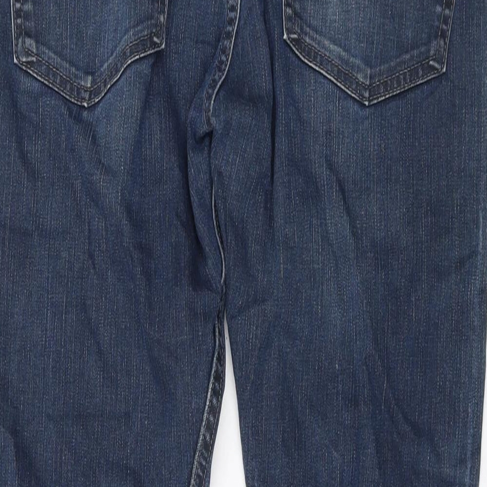 Levi's Mens Blue Cotton Straight Jeans Size 32 in L31 in Regular Button