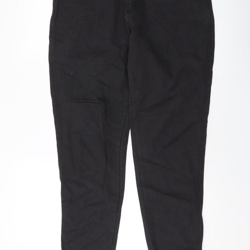 ASOS Womens Black Cotton Mom Jeans Size 34 in L27 in Regular Button