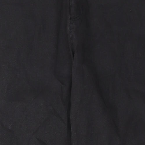 ASOS Womens Black Cotton Mom Jeans Size 34 in L27 in Regular Button