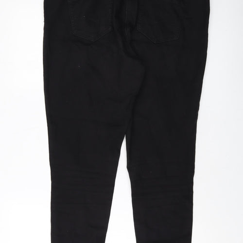 Tulchan Womens Black Cotton Jegging Jeans Size 16 L28 in Regular