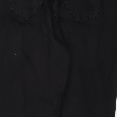 Tulchan Womens Black Cotton Jegging Jeans Size 16 L28 in Regular