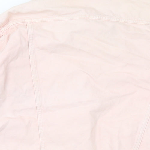 Topshop Womens Pink Jacket Size 10 Buckle