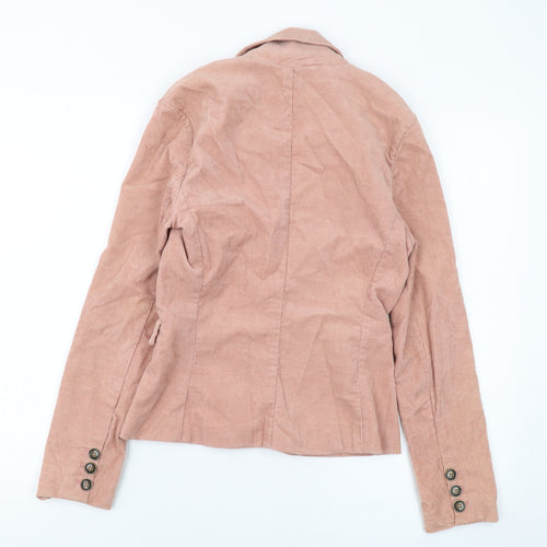 H&M Womens Pink Jacket Size 8 Button