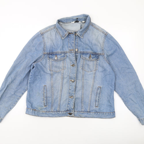 Dorothy Perkins Womens Blue Jacket Size 14 Button