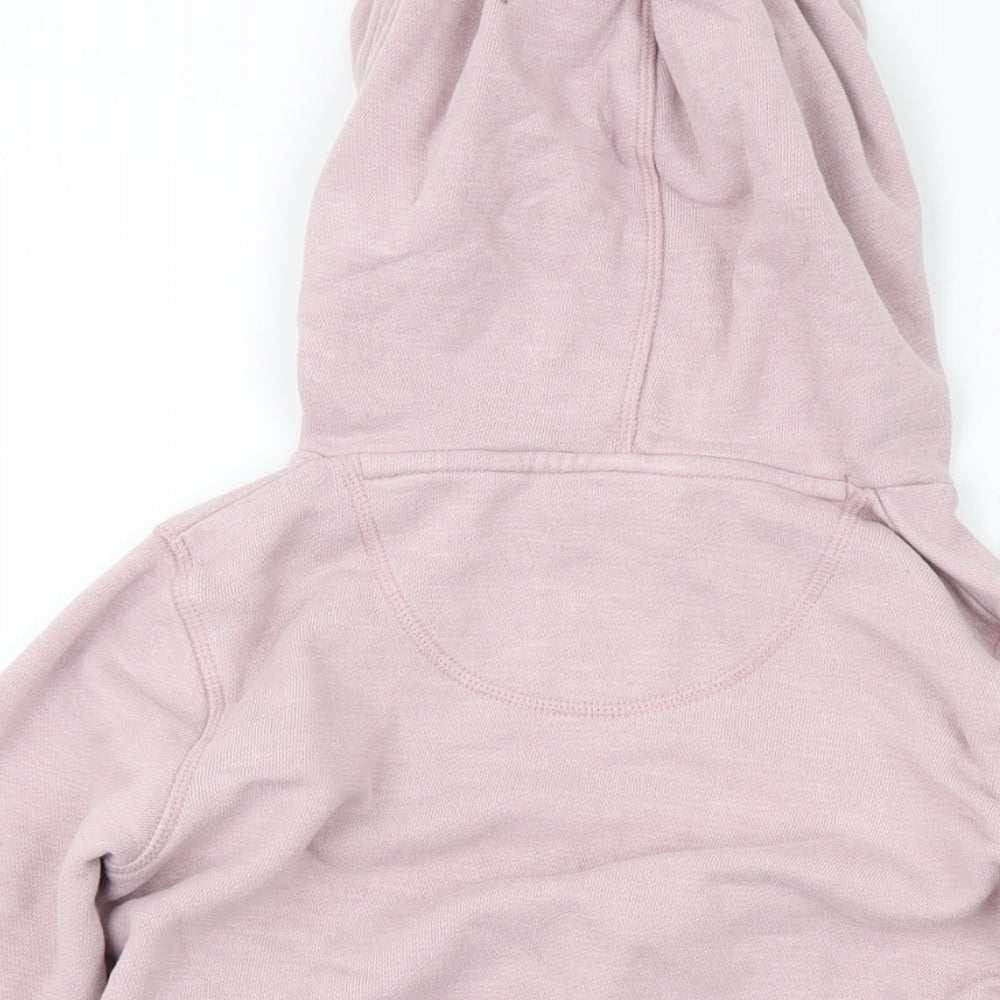 Fat Face Girls Purple Cotton Pullover Hoodie Size 7-8 Years Pullover