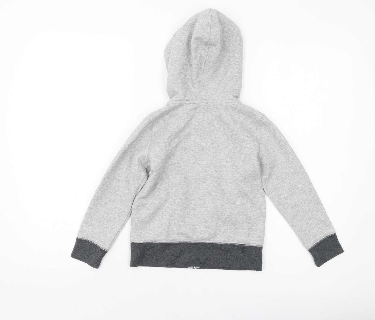 Crewcuts Boys Grey Cotton Full Zip Hoodie Size 4-5 Years Zip