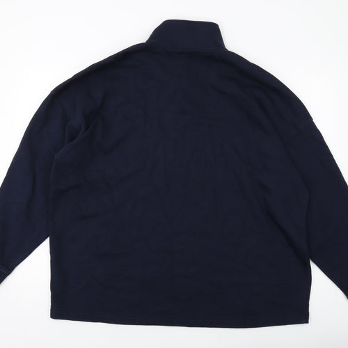 Marks and Spencer Mens Blue Cotton Pullover Sweatshirt Size 2XL