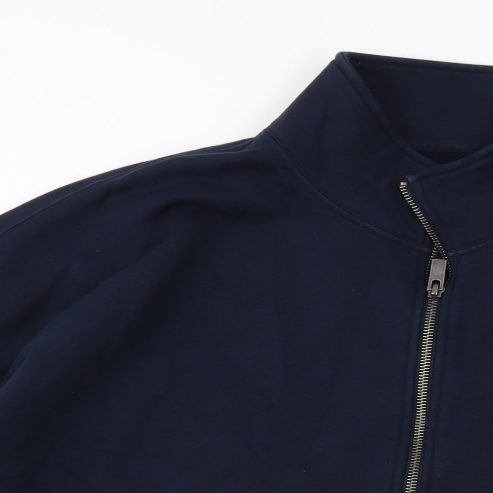 Marks and Spencer Mens Blue Cotton Pullover Sweatshirt Size 2XL