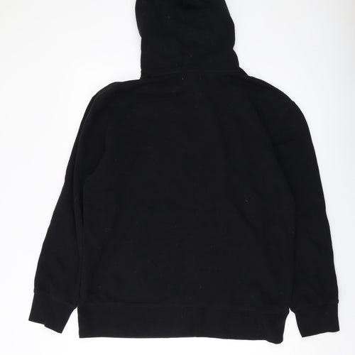 tO-MAN Mens Black Cotton Pullover Hoodie Size M
