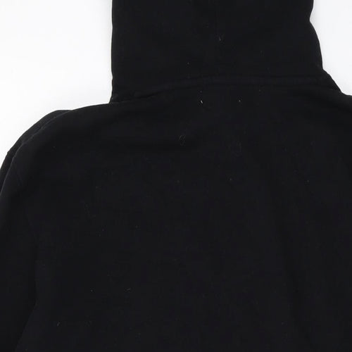 tO-MAN Mens Black Cotton Pullover Hoodie Size M