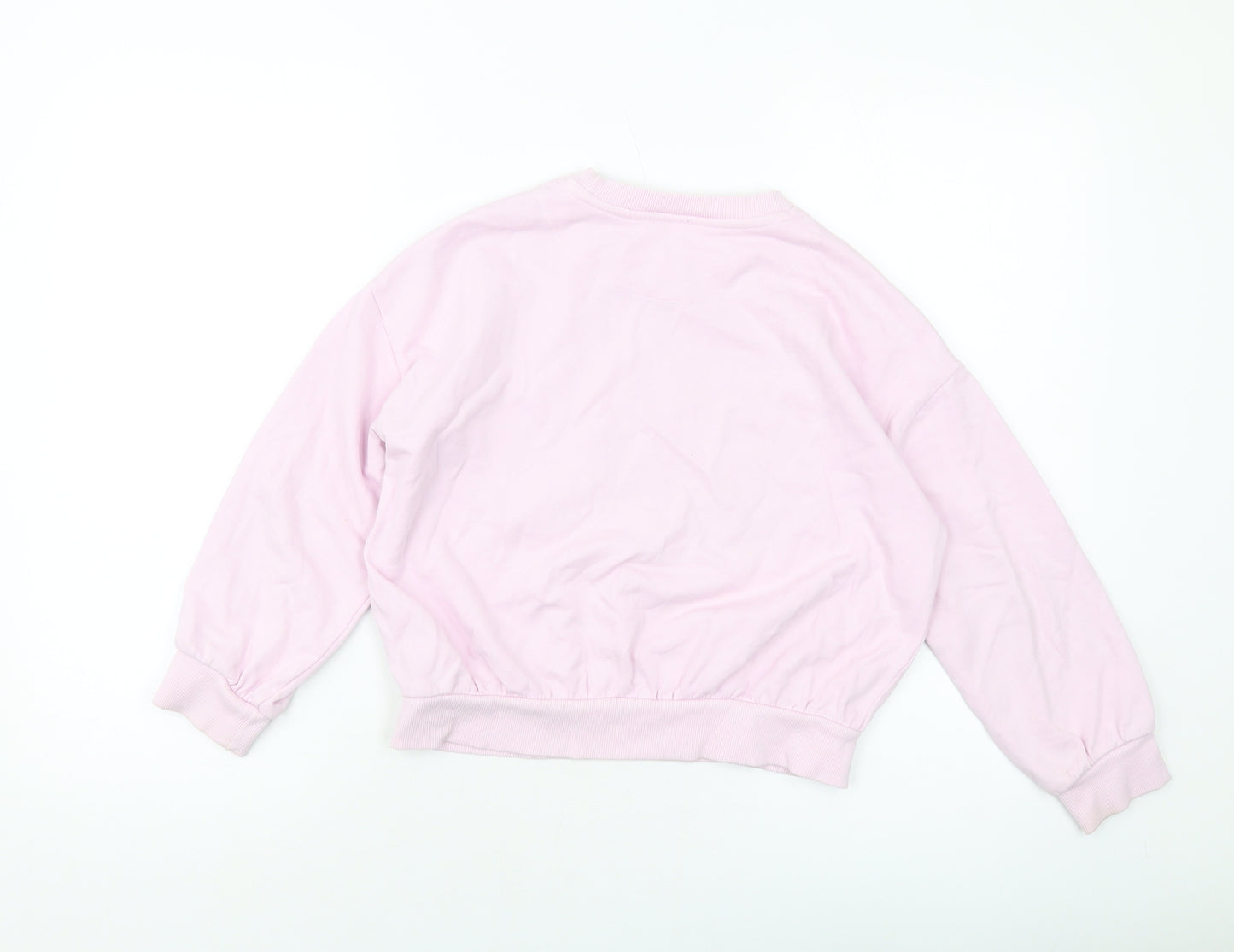 John Lewis Girls Purple Cotton Pullover Sweatshirt Size 8 Years Pullover