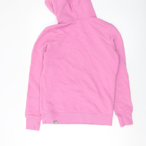 The North Face Womens Pink Cotton Pullover Hoodie Size S Pullover