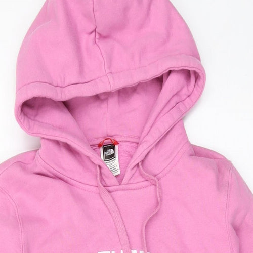 The North Face Womens Pink Cotton Pullover Hoodie Size S Pullover