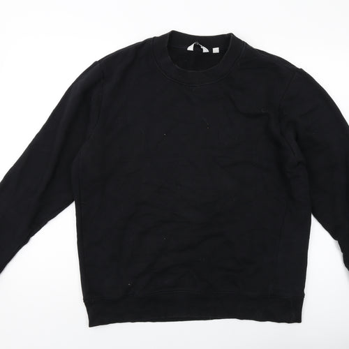 NEXT Mens Black Cotton Pullover Sweatshirt Size M
