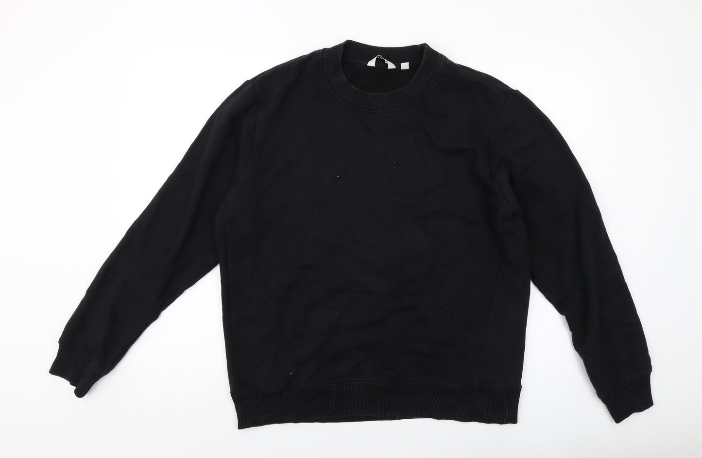 NEXT Mens Black Cotton Pullover Sweatshirt Size M