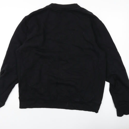 NEXT Mens Black Cotton Pullover Sweatshirt Size M