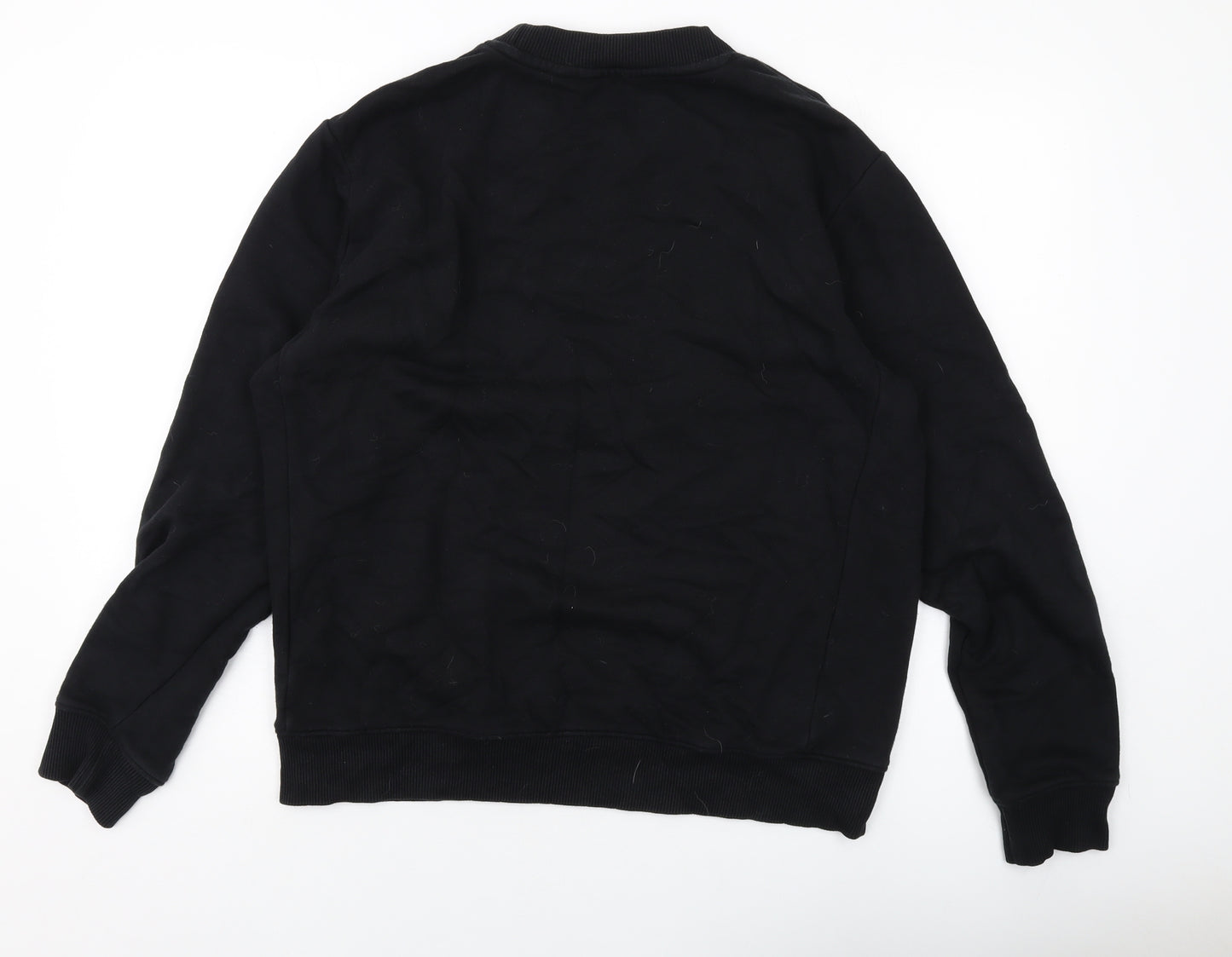 NEXT Mens Black Cotton Pullover Sweatshirt Size M