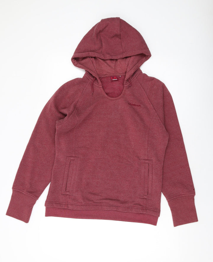 LA Gear Womens Red Polyester Pullover Hoodie Size 10 Pullover