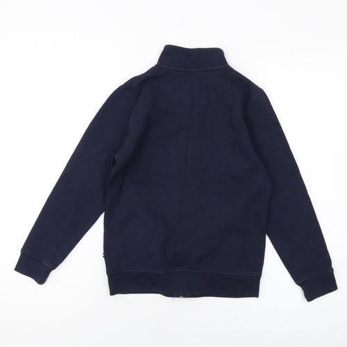 US Polo Assn. Boys Blue Cotton Full Zip Sweatshirt Size 8-9 Years Zip