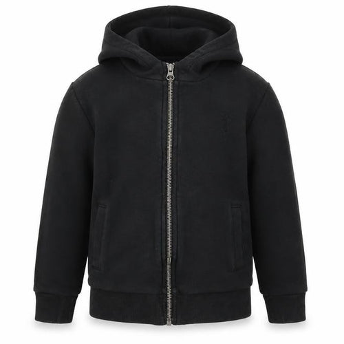 NEXT Boys Black Cotton Full Zip Hoodie Size 6 Years Zip