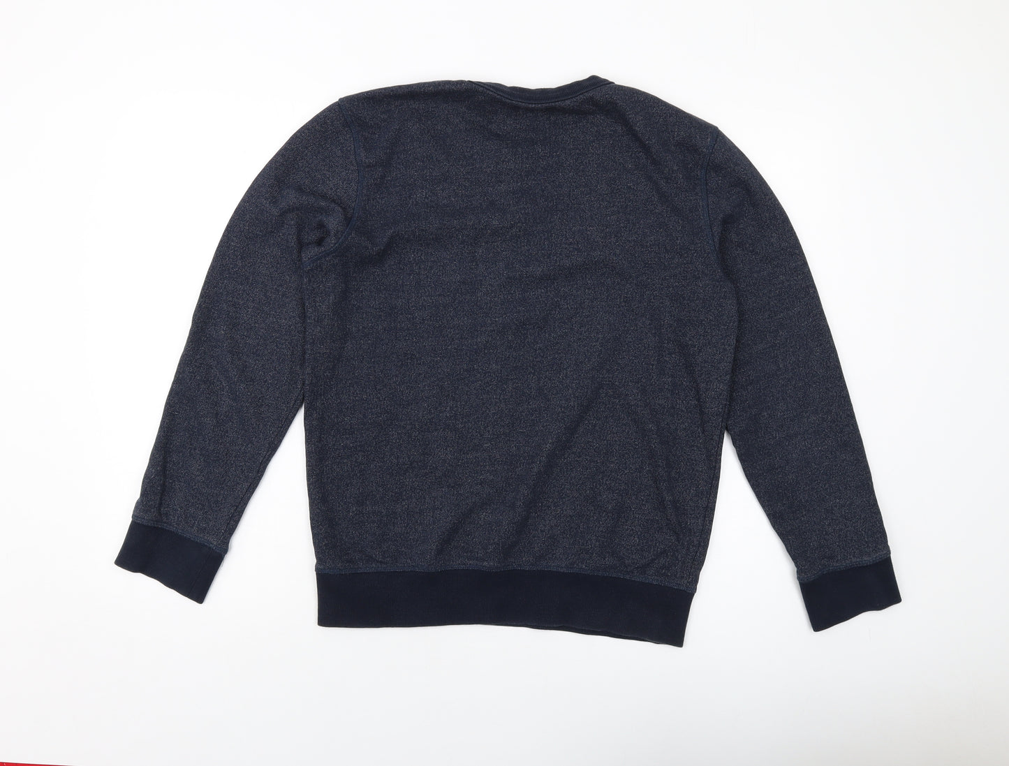 Selected Mens Blue Cotton Pullover Sweatshirt Size M