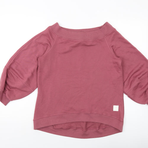 River Island Womens Pink Cotton Pullover Sweatshirt Size XS Pullover