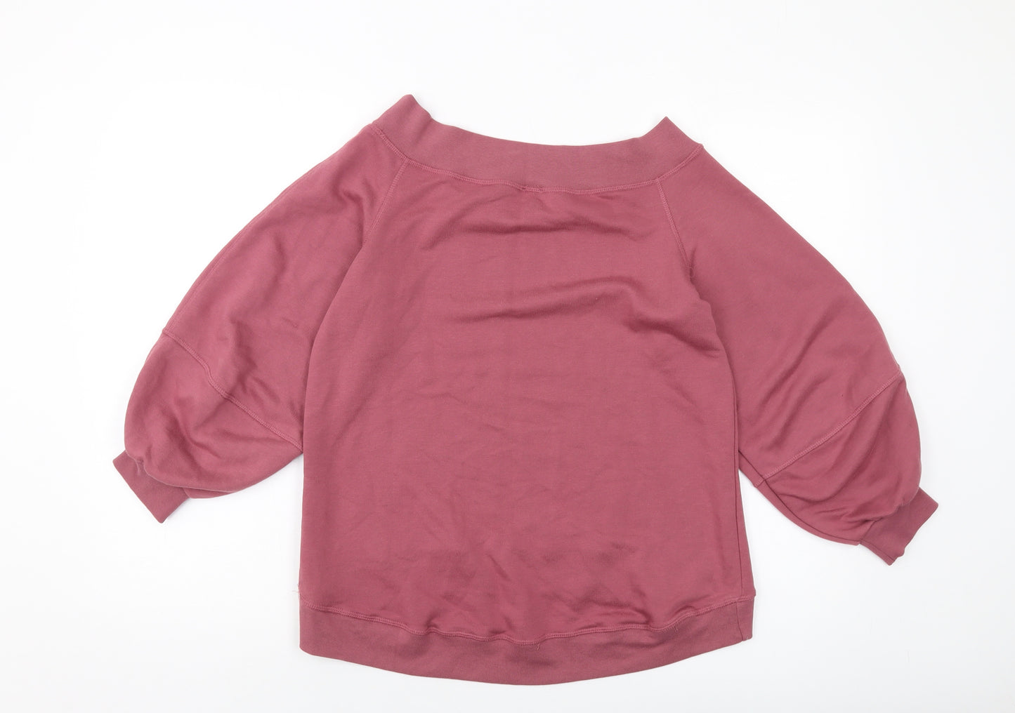 River Island Womens Pink Cotton Pullover Sweatshirt Size XS Pullover