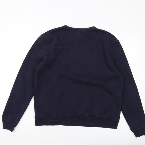 Hymn Womens Blue Cotton Pullover Sweatshirt Size M Pullover