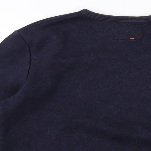 Hymn Womens Blue Cotton Pullover Sweatshirt Size M Pullover