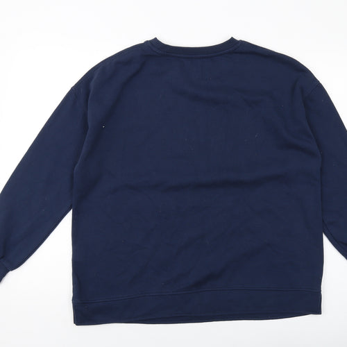 Capsule Womens Blue Cotton Pullover Sweatshirt Size 16 Pullover