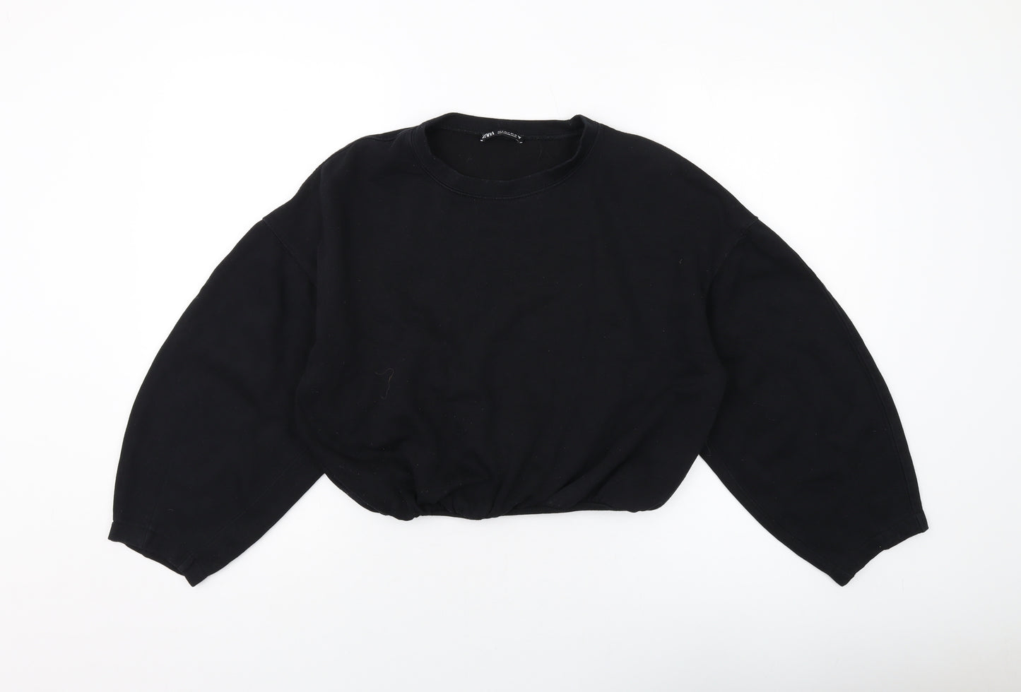 Zara Womens Beige Cotton Pullover Sweatshirt Size S Pullover