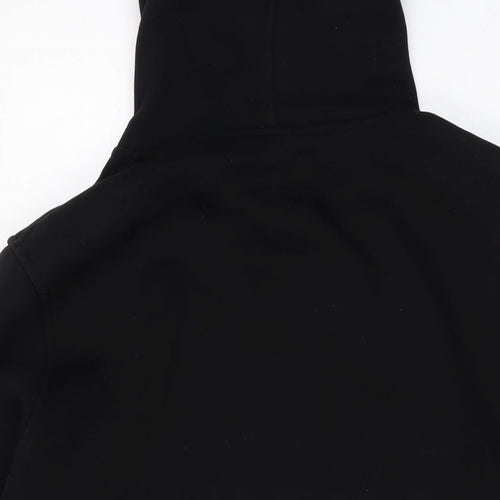 Stone Island Mens Black Cotton Pullover Hoodie Size M
