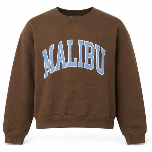 Pull&Bear Womens Brown Cotton Pullover Sweatshirt Size S Pullover